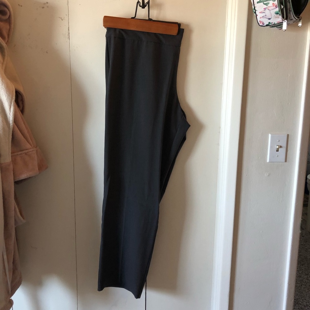 Grey stretch slacks